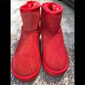 IiJin Faux Fur Lining Mukluk Ankle Boots